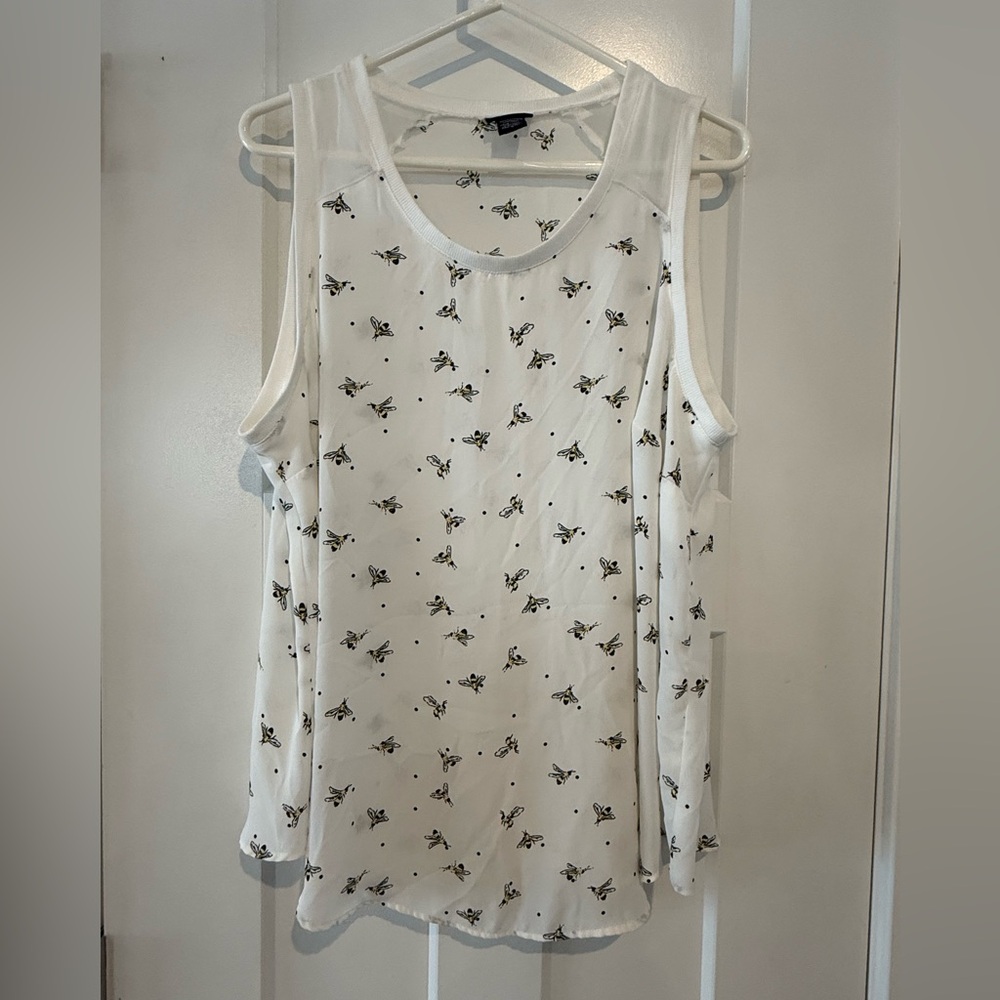 Torrid White Floral Tank Top